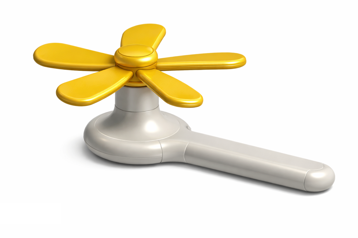 SwapAFan sensory STEM toy with colorful interchangeable fan blades